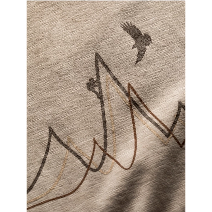 T-shirt męski Chillaz RIGI MOUNTAIN LINE SAND WASHED